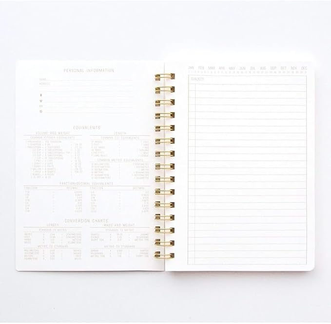 DesignWorks Ink Textured Paper Twin Wire Notebook, Daily Planner & Soft Cover - Image 4