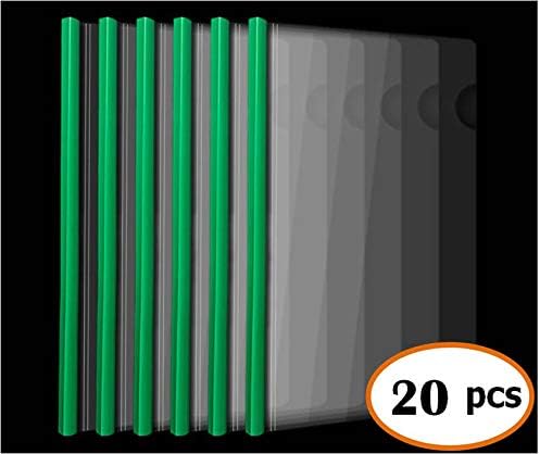 Sliding Bar Clear Report Covers, 40 Sheet Capacity, Transparent Resume - Image 2