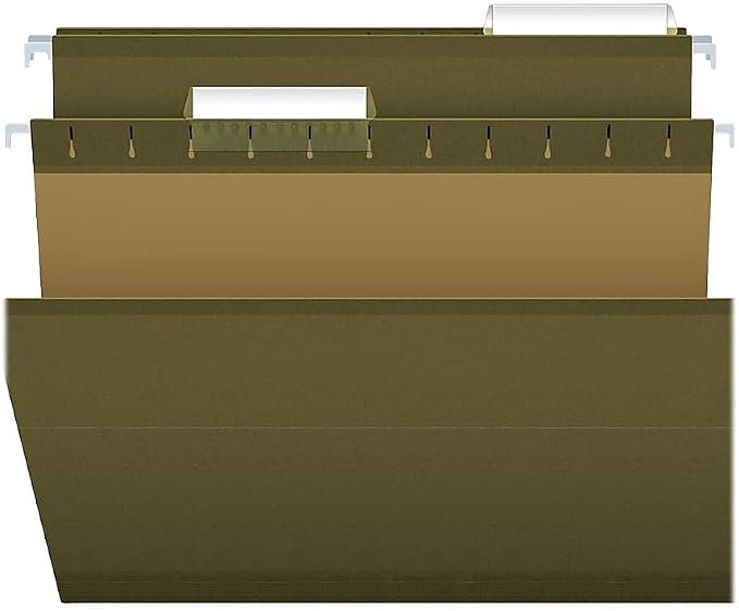 Pendaflex 415313 Hanging File Folders, 1/3 Tab, Standard Green - Image 2