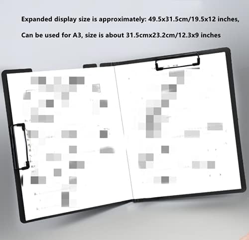 2 Pcs Folding Clipboard, Waterproof File Folder Clipboards, A4 Clip File or A3 - Image 4