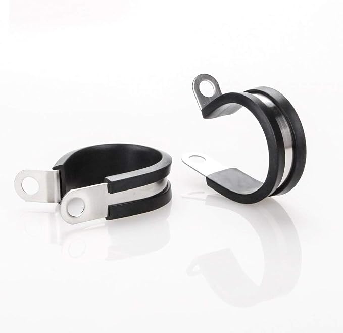 LOKMAN 20 Pack 1-3/4 Inch Stainless Steel Cable Clamp, Rubber Cushioned - Image 7