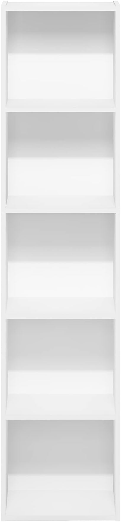 Furinno PASIR Book Shelf, 5-Tier Modern Bookshelf, Open Shelves Bookcase 9 x 12 - Image 9