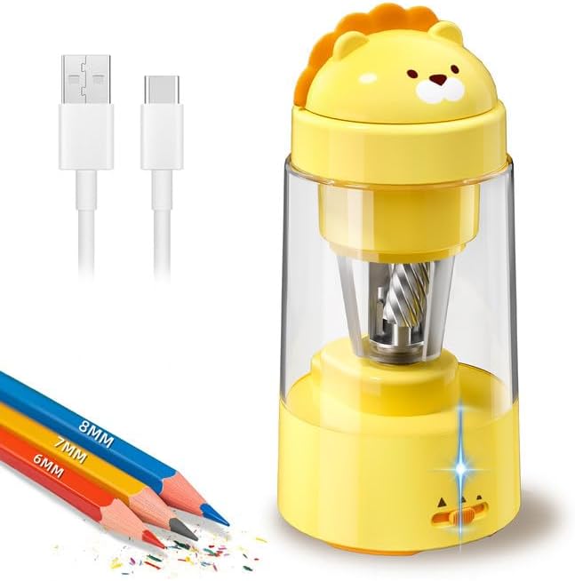 Zmol Fully Automatic Pencil Sharpener, Lion Pencil Sharpener by ZMOL