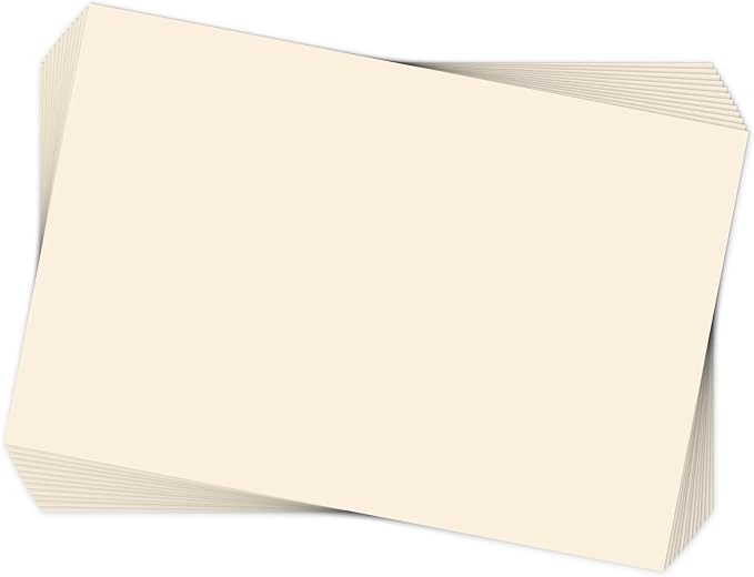 4x6 Cream Cardstock 300 Pack, Goefun 80lb Thick Paper Ivory, Blank Note Cards by Goefun