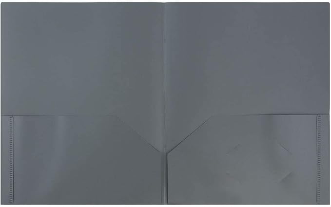 JAM PAPER Plastic 2 Pocket POP Folders - Image 2