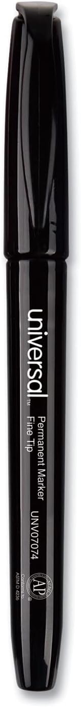 Universal UNV07074 Fine Bullet Tip Pen-Style Permanent Marker by Universal
