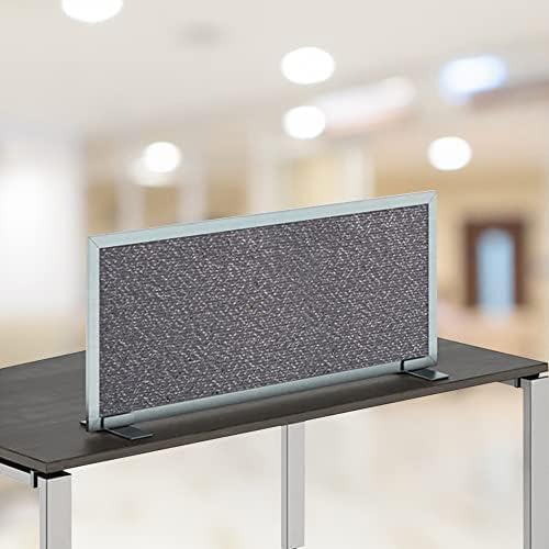 OBEX Acoustical Free Standing Privacy Screen, Cubicle Accessories Desk Privacy Panel, Desk Dividers for Office, Office Furniture Partitions Portable Sound Proof Dividers, 18" x 60", Graphite-DeskLoop Office