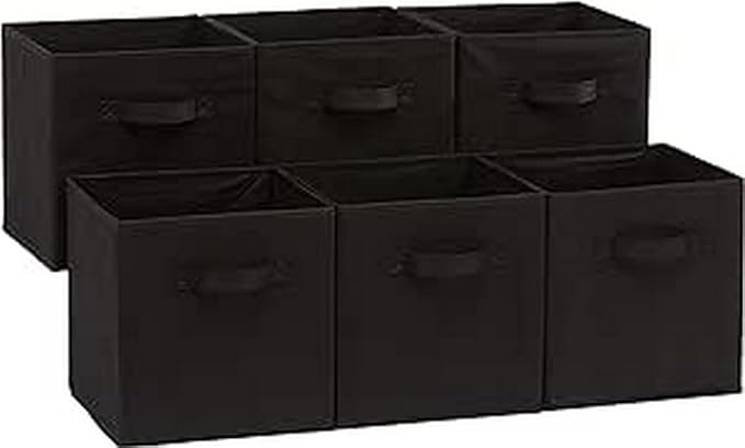 Amazon Basics Collapsible Fabric Storage Bins Organizer by AmazonBasics