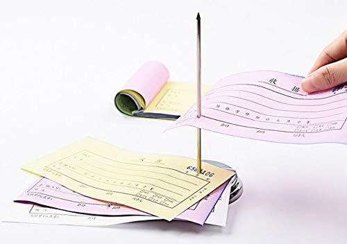 Desk Straight Rod Paper Holder Spike Stick Bill Fork, 130mm Long, Stainless | - Image 8