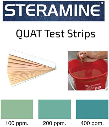 2 Bottles Steramine Sanitizer Tablet 15xQT-10 Test Strip, Multi Purpose Steramine Sanitizing Tab for Food Contact Surface Kitchen, Restaurant, Diner & Food Service by FryOilSaver Co. (300 Tablets)-DeskLoop Office