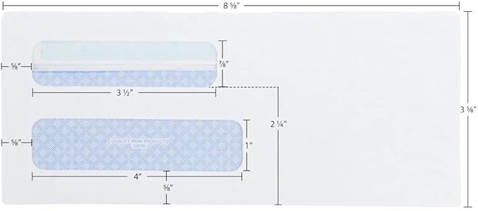 Quality Park #8 5/8 Security Envelopes, Double Window, Self Seal Envelopes - Image 6