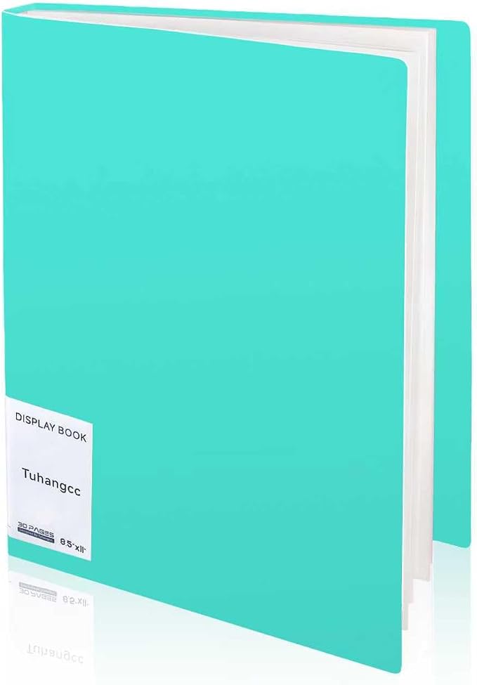 Tuhangcc Binder with Plastic Sleeves 30-Pocket with Clear Sheet Protectors by Tuhangcc