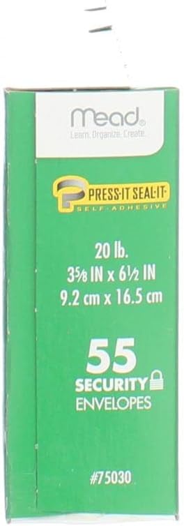 Mead Press-It Seal-It #6 3/4 Security Envelopes - Image 4