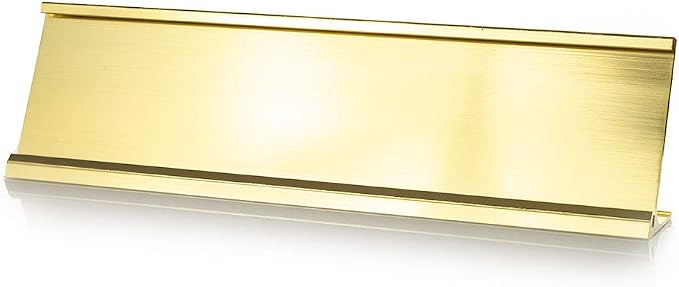 2" x 8" Aluminum Office Desk Nameplate Sign Holder 10 Pack by All+Quality