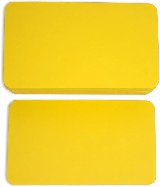 PPAPPAPPIYO 3.5x2 rounded corner index cards180gsm Thick Cardstock, Blank - Image 3