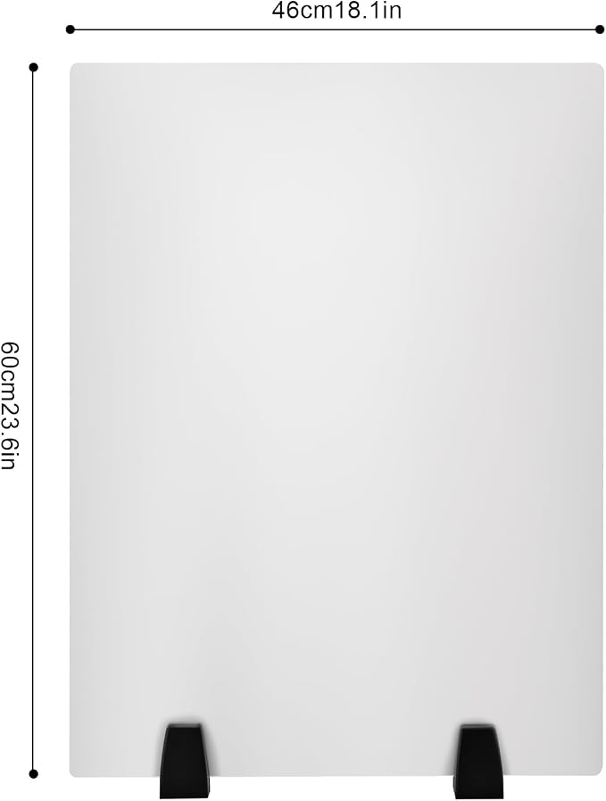 Desk Divider, 24 x 18 inch Acrylic Desk Privacy Panels, Privacy Desk Screen - Image 3
