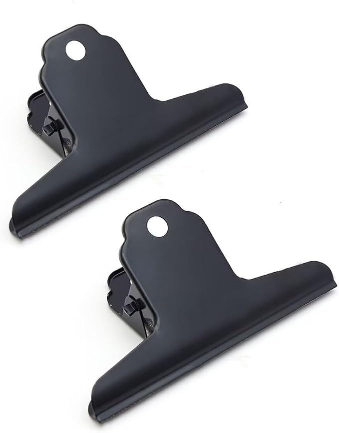 2PCS Extra Large Binder Clips Metal Bulldog Clip Large Paper Clamp Holder by SEEKRARE