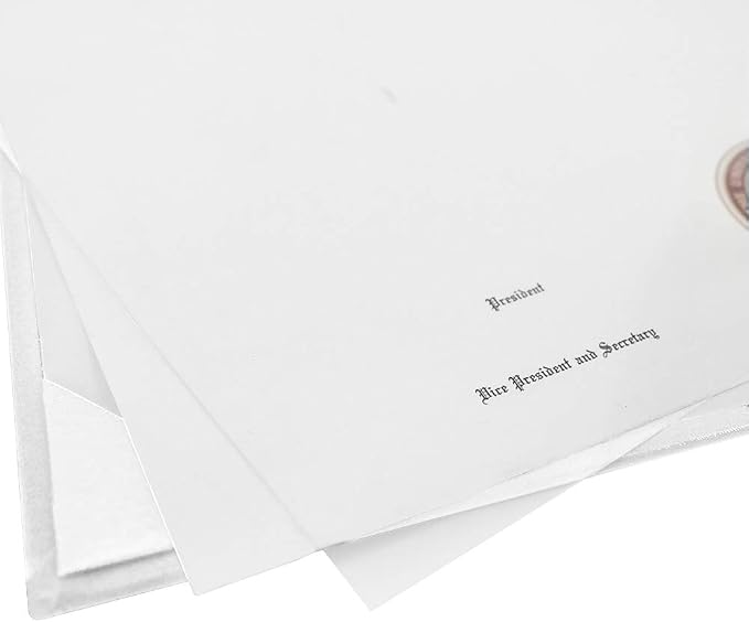 GraduationMall 8.5"x11" Smooth Padded Diploma Cover Certificate Holder White - Image 5