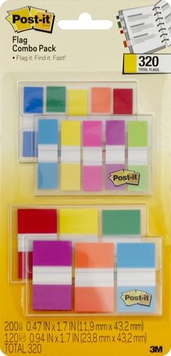 Post-it Flags Combo Pack, 4 On-The-Go Dispensers/Pack, 120 .94 in Wide and 200 - Image 2