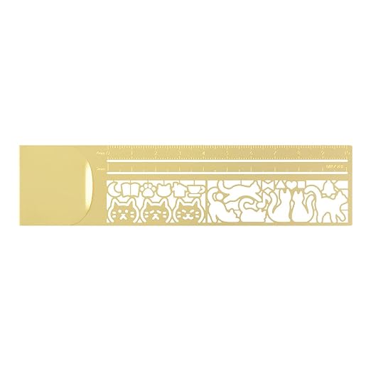 DESIGNPHIL 42291006 Midori, Clip Ruler, Cat Pattern A - Image 2