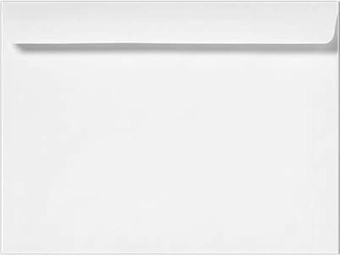 LUXPaper 9 x 12 Booklet Envelopes | Bright White | 24lb. Text | 250 Qty by LUXPaper