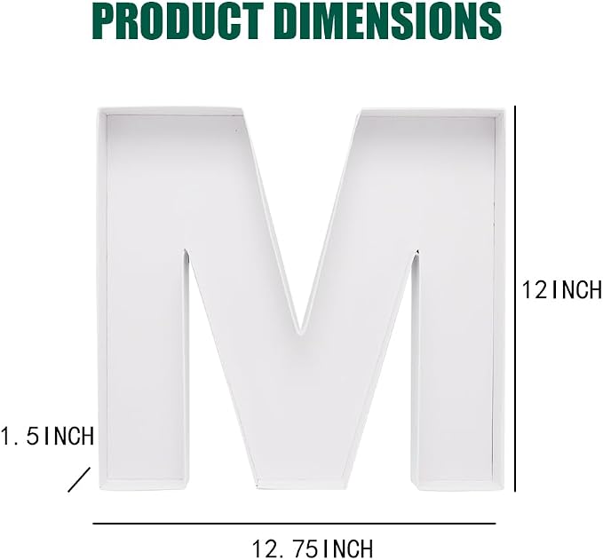 Cardboard Letter Fillable Charcuterie Board Candy Food Tray, 12.2 inch - Image 2