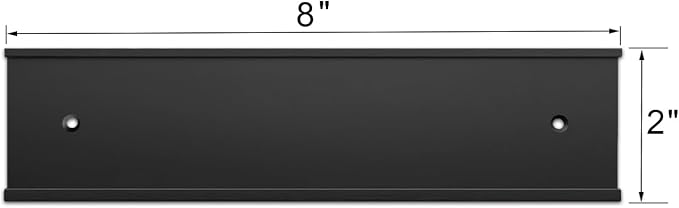 Nameplate Holder Wall or Door 5Pack Black 2“ × 8” | - Image 2