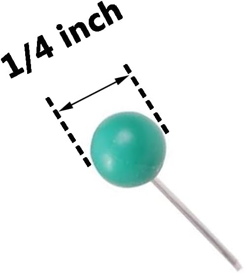 Tupalizy 100PCS 1/4 Inch Small Round Head Map Tacks Pins - Image 5