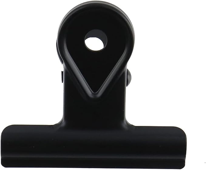 Xiaoyztan Mini Clips, 40mm Wide Metal Black Bulldog Clips Paper Clip Binder - Image 2