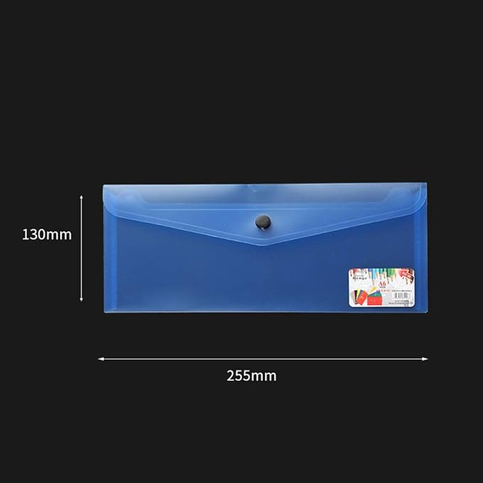 6Pcs Plastic File Folder Envelopes Document Organizer - Image 2