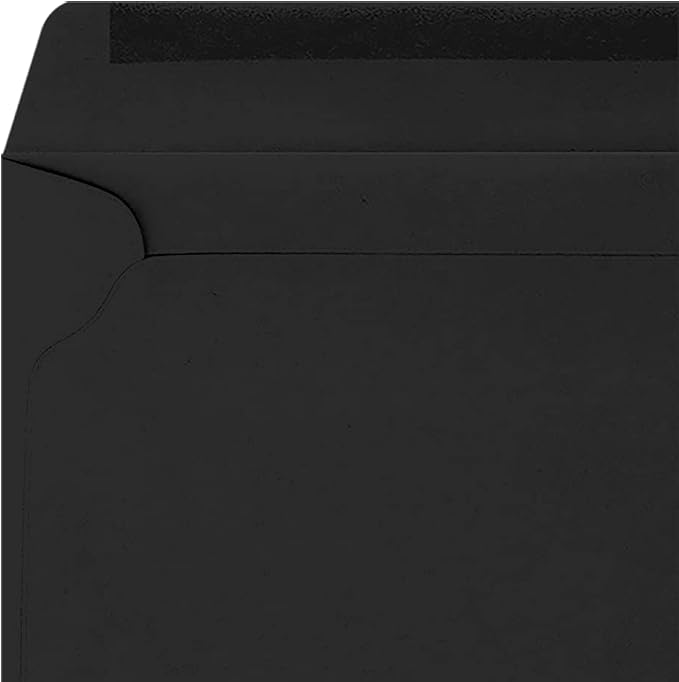 LUXPaper 9 x 12 Booklet Envelopes | Midnight Black | 80lb. Text | 250 Qty - Image 4