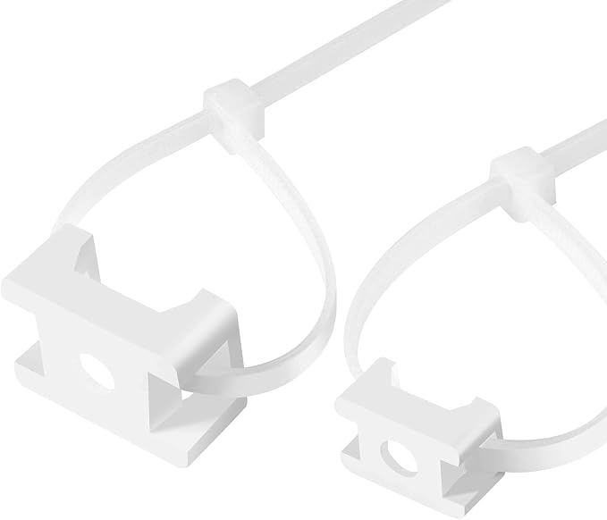 100 Pcs Cable Zip Tie Saddle Type Mounts Base - Image 3