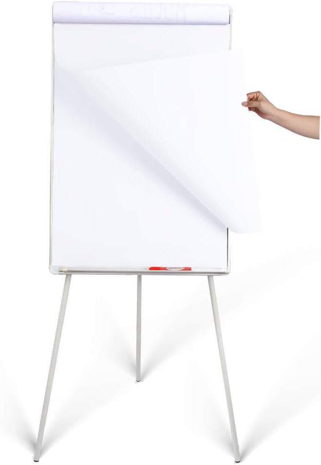 36" x 24" Magnetic Dry Erase Easel Board with Adjustable Tripod Stand – Portable Whiteboard for Office, Classroom & Presentations – Includes Flipchart Paper, Magnets & Eraser-DeskLoop Office