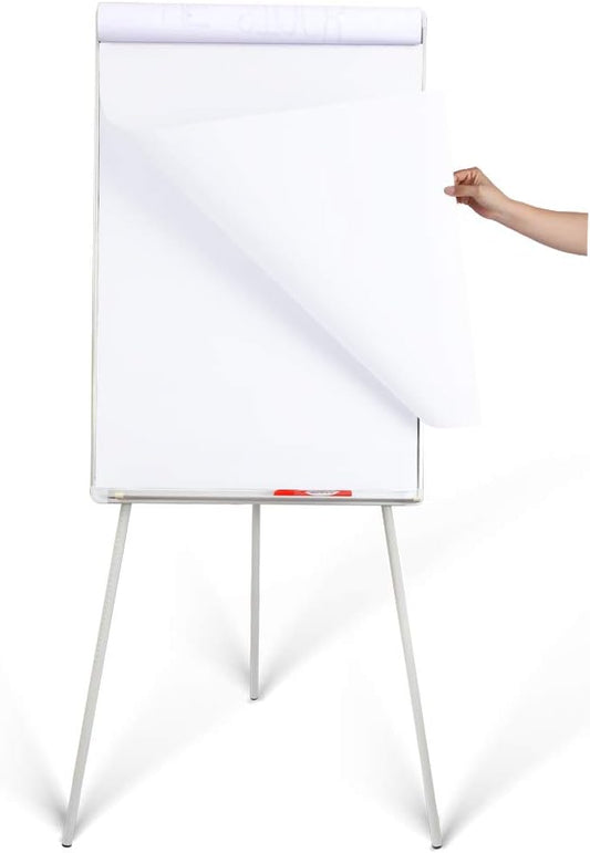 36" x 24" Magnetic Dry Erase Easel Board with Adjustable Tripod Stand – Portable Whiteboard for Office, Classroom & Presentations – Includes Flipchart Paper, Magnets & Eraser-DeskLoop Office