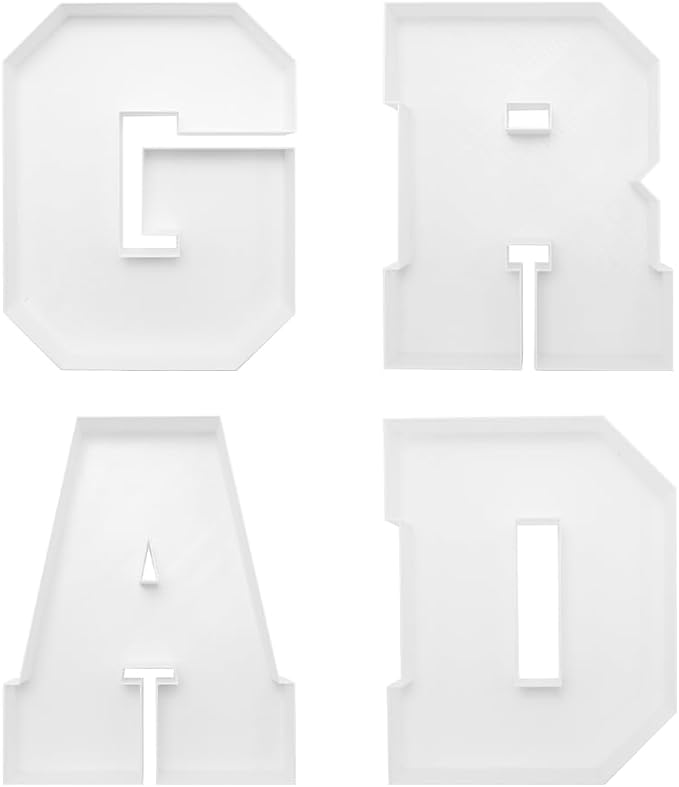2026 Plastic Fillable Charcuterie Number Letter Shaped Reusable Serving Tray - Image 3