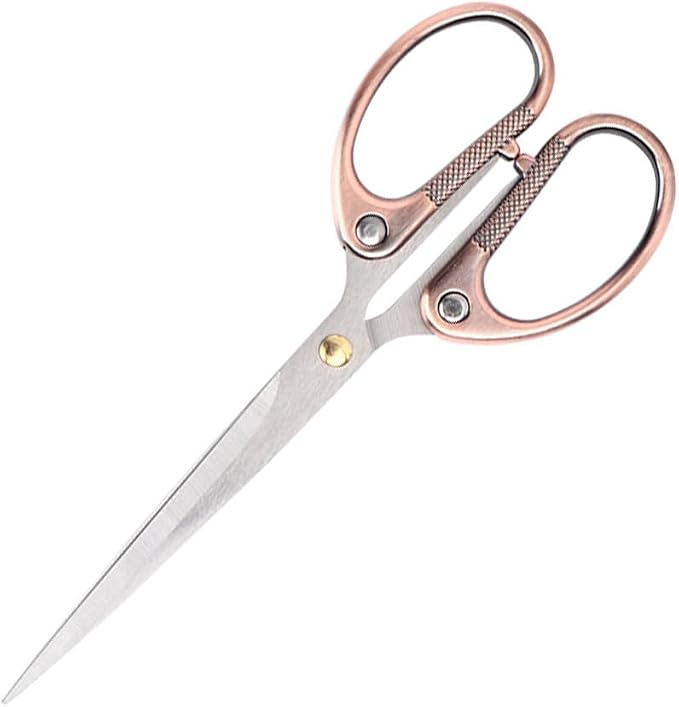 6.3" All Stainless Steel Office Scissors, Ultra Sharp Blade Shears, Sturdy by Aesosor