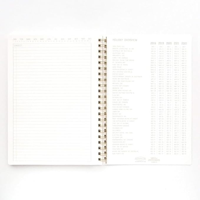 DesignWorks Ink Textured Paper Twin Wire Notebook, Daily Planner & Soft Cover - Image 4