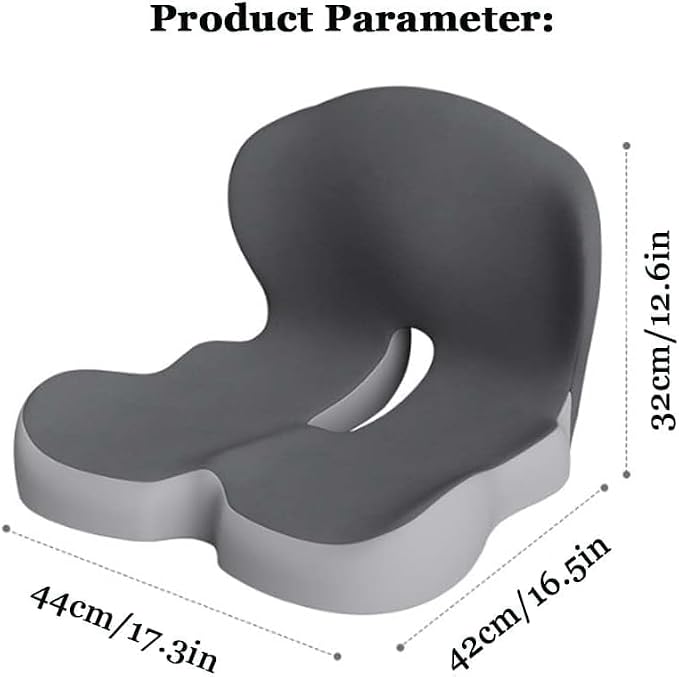 Orthopedic Cushion, Ergonomic Memory Foam L-Shaped Integrated Seat Cushions - Image 7