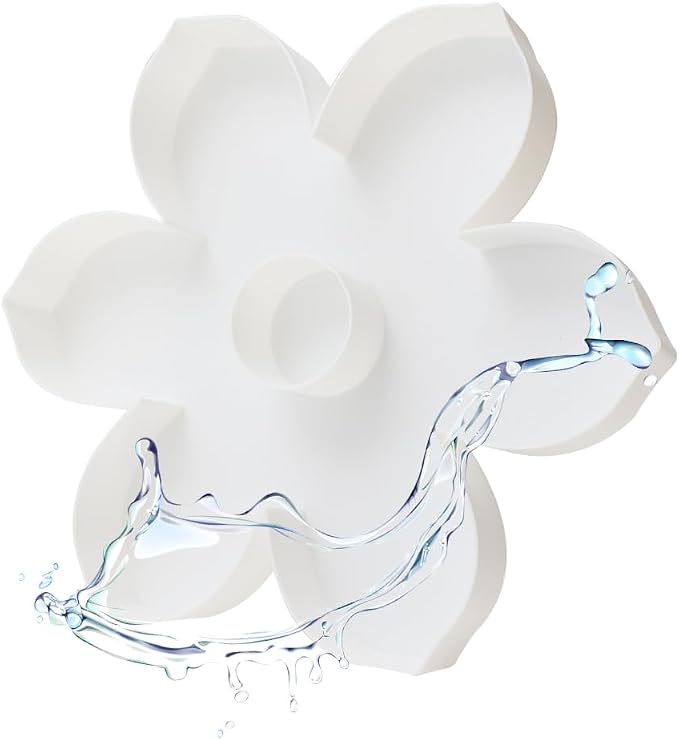 Plastic Fillable Flower Charcuterie Box, 10in Reusable Floral Shaped Tray - Image 4