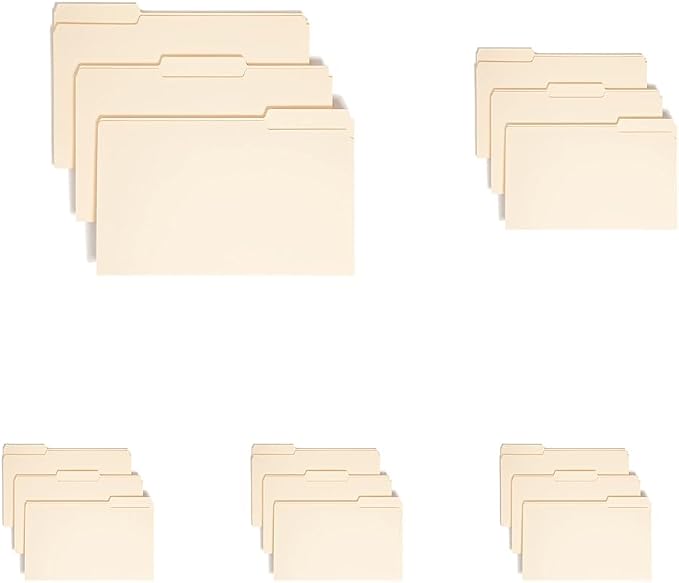 Smead File Folder, 1/3-Cut Tab, Legal Size, 100 per Box by SMEAD