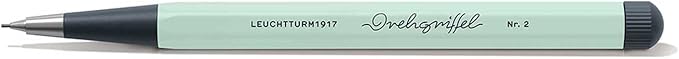 LEUCHTTURM1917 - Drehgriffel Mechanical Pencil - Refillable Writing Stylus with 0.7 mm HB Graphite Lead (Mint Green)-DeskLoop Office