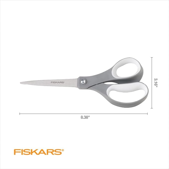 Fiskars All Purpose Scissors, High Performance Cutting, Stainless Steel Blades - Image 2