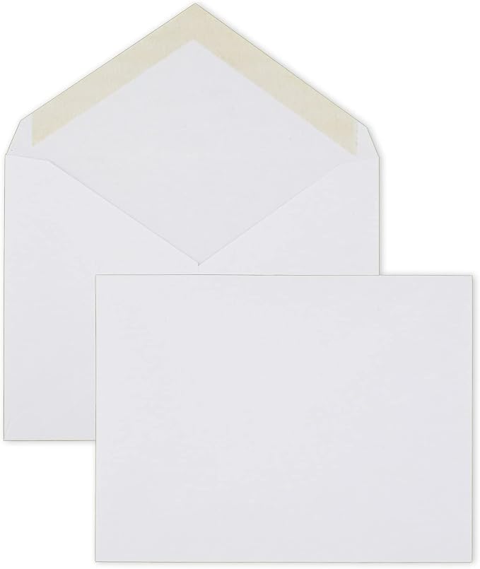 Mead A2 Invitation Envelopes, 4-3/8" x 5-3/4", Gummed Closure by Mead