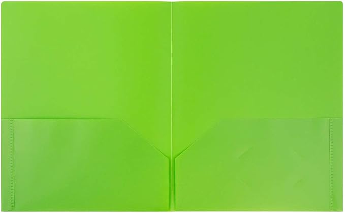 JAM PAPER Plastic 2 Pocket POP Folders - Image 2