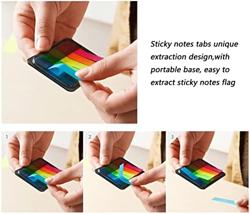 300PCS Sticky Index Tabs, Transparent Sticky Page Markers Notes, Book Markers - Image 7