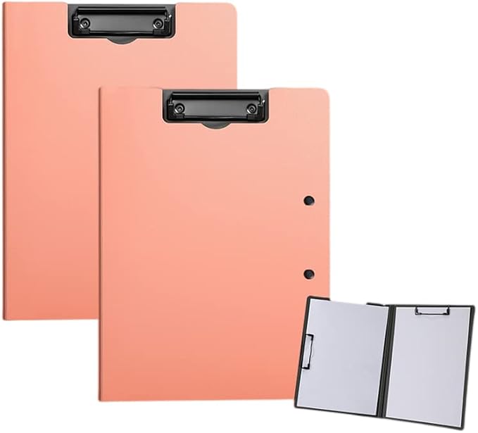 2 Pcs Folding Clipboard, Clipboard Foldable 9x12.5 Waterproof File Folder Clip by Unknown