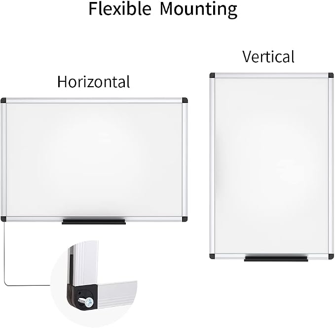 VIZ-PRO Dry Erase Board/Magnetic White Board, 48 X 32 Inches - Image 3