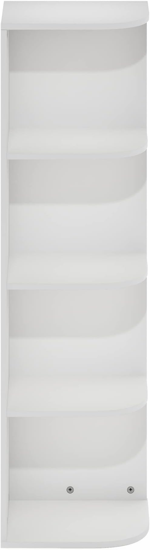 Furinno Pasir 4-Tier Corner Open Shelf Bookcase - Image 7