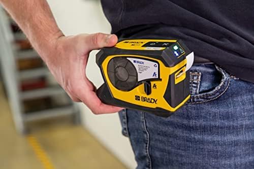 Brady M211 Portable Bluetooth Monochrome Label Printer, Yellow/Black-DeskLoop Office