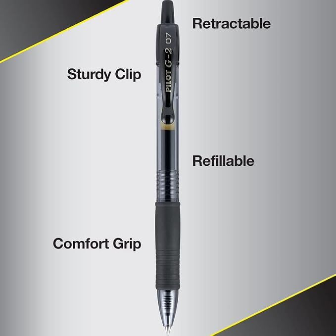 Pilot G2 Premium Refillable and Retractable Gel Ink Pens Fine Point, - Image 5